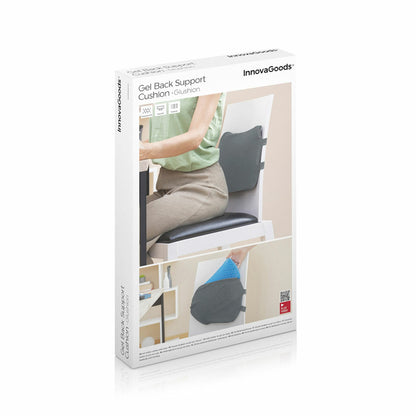 Gel Lumbar Cushion with Removable Cover Glushion InnovaGoods-2